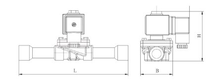 Корпус клапана EVR MDF-A03-2H001 (2s 1/4) Sanhua