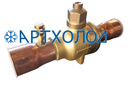 Шаровый запорный вентиль с сервисным штуцером BC-BVa-38 N Becool