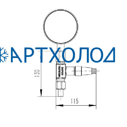 Клапан манометра PGV-A DN6 Dofun Клапан манометра PGV-A DN6 Dofun